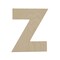 Wooden Letter Z 12 inch or 8 inch, Unfinished Large Wood Letters for Crafts | Woodpeckers